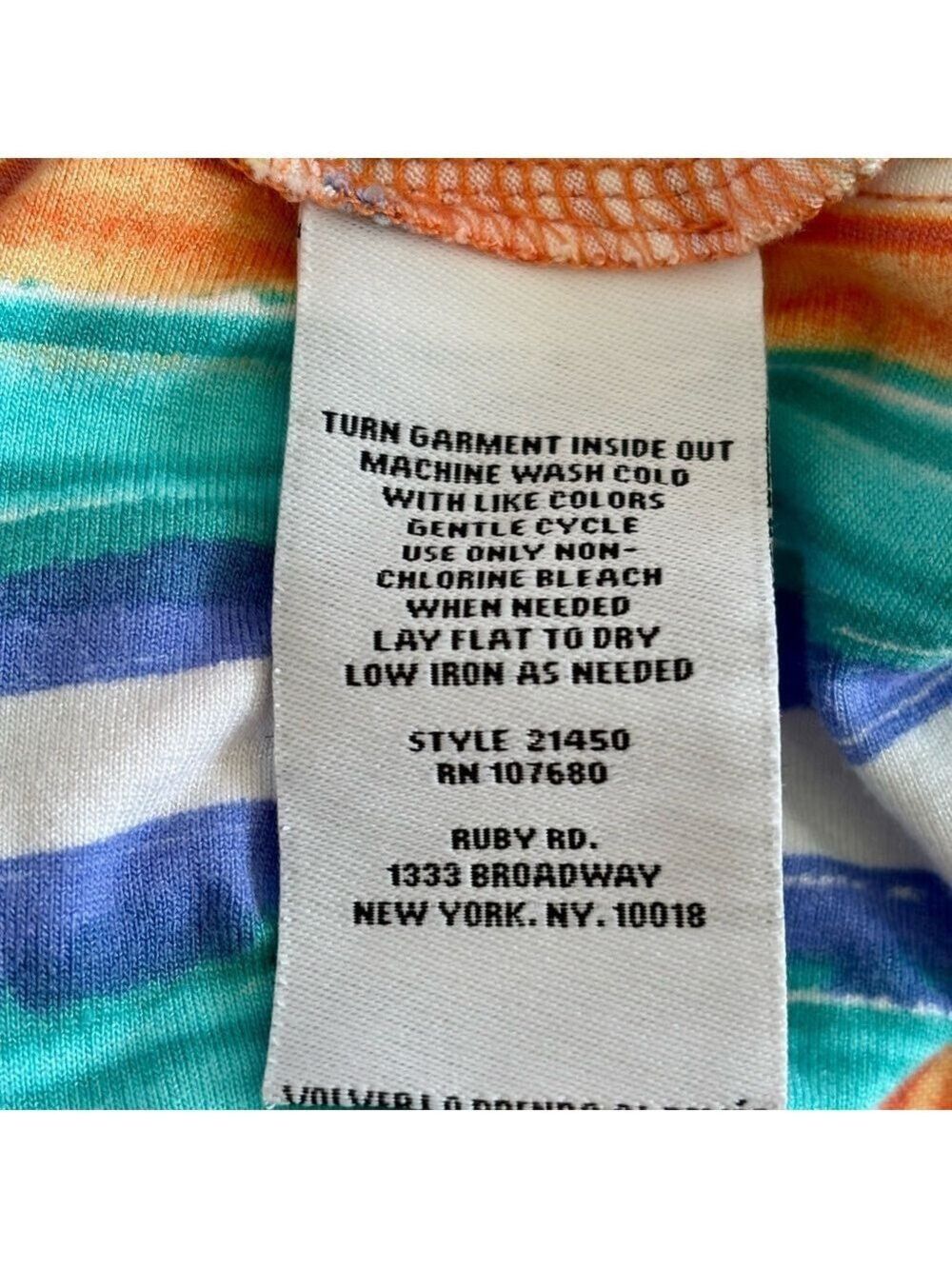 Ruby Rd Multicolor Stripe Blouse XL - Picture 10 of 10